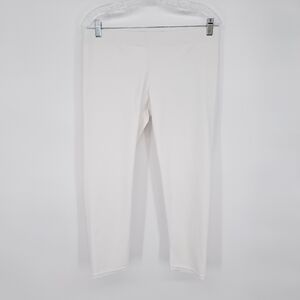 GEAR BUNCH‎ solid White Capri Squat Proof Leggings XL